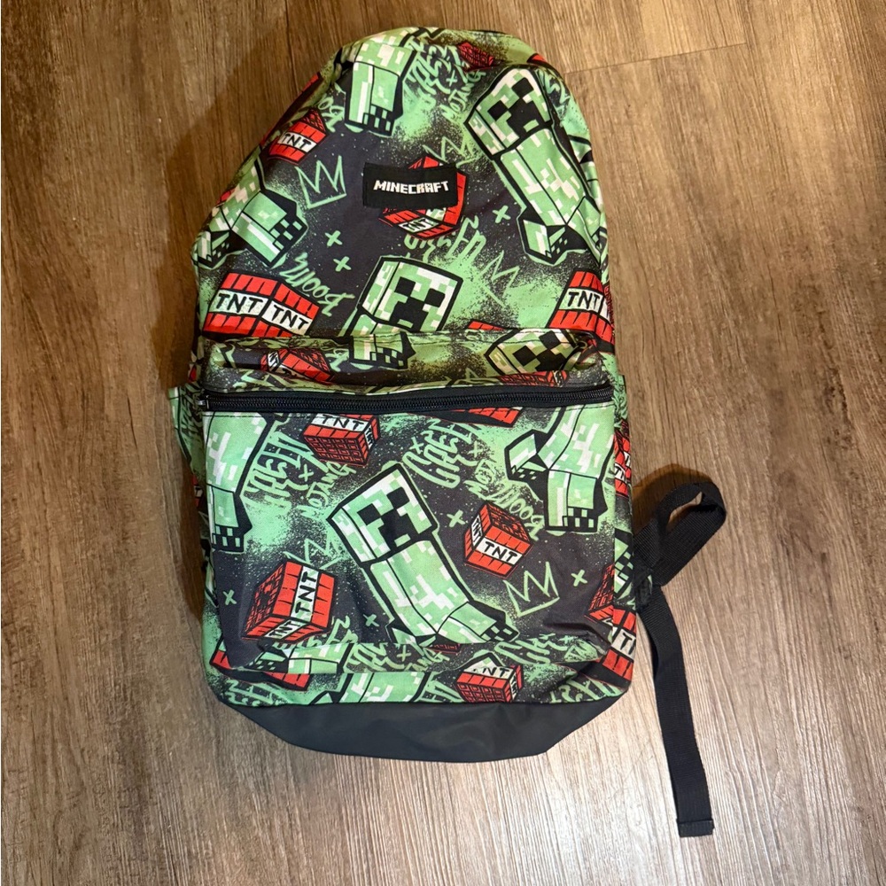 Minecraft Creeper Print Backpack - image 1